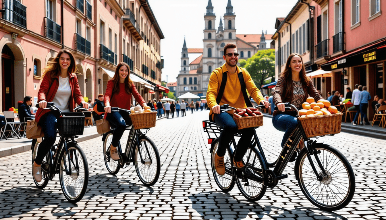 vivez une escapade culinaire inoubliable à toulouse avec notre week-end à vélo électrique. explorez les saveurs locales tout en découvrant cette belle ville rose. réveillez vos papilles et profitez des paysages magnifiques lors de cette aventure gourmande unique !